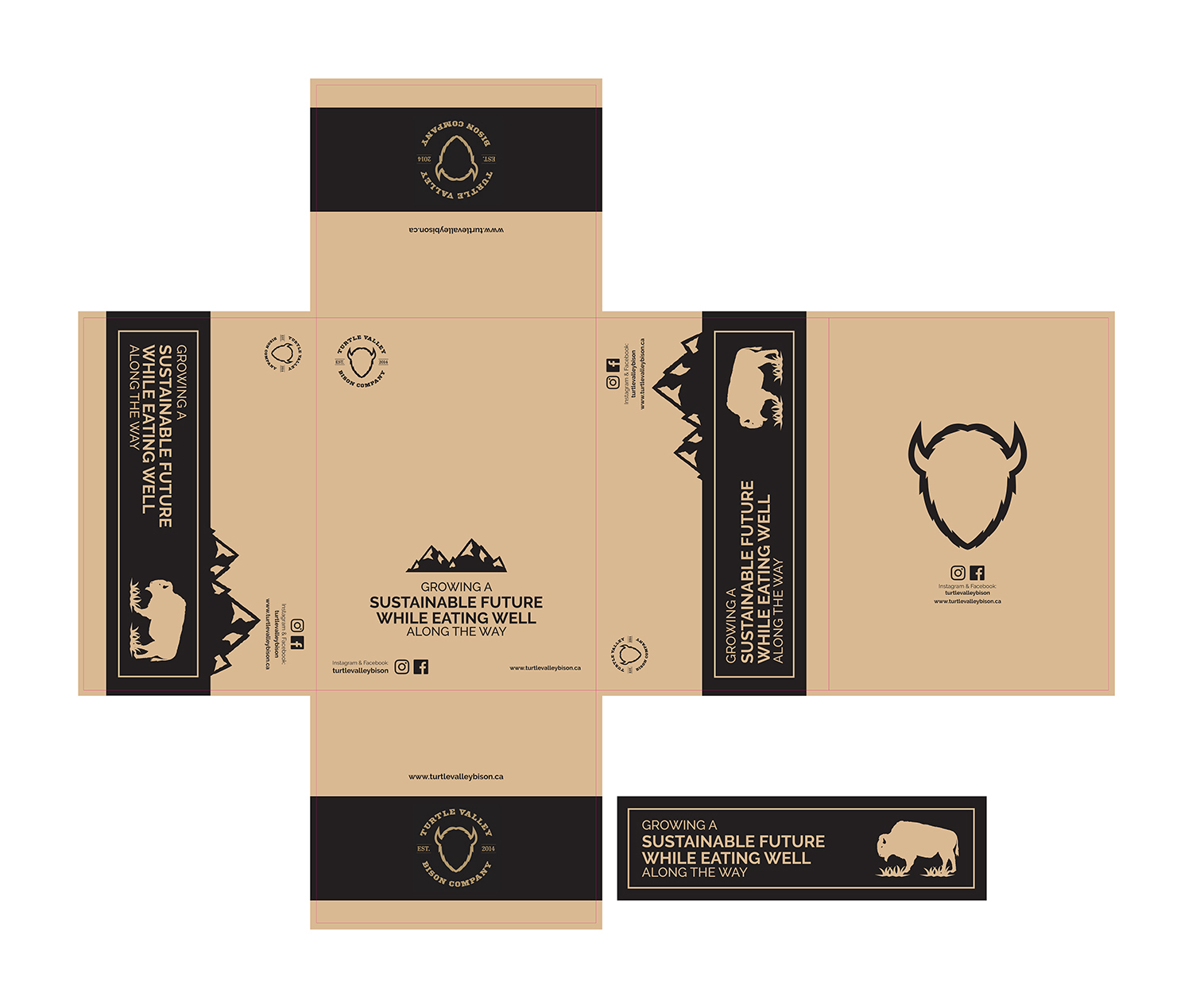Packaging Design by DesignFive for Turtle Valley Bison Company | Design #15393257