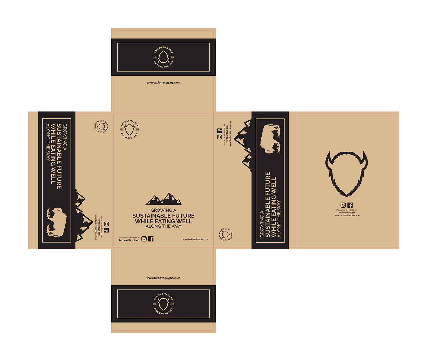 Design Emballage par DesignFive pour Turtle Valley Bison Company | Design #15415975