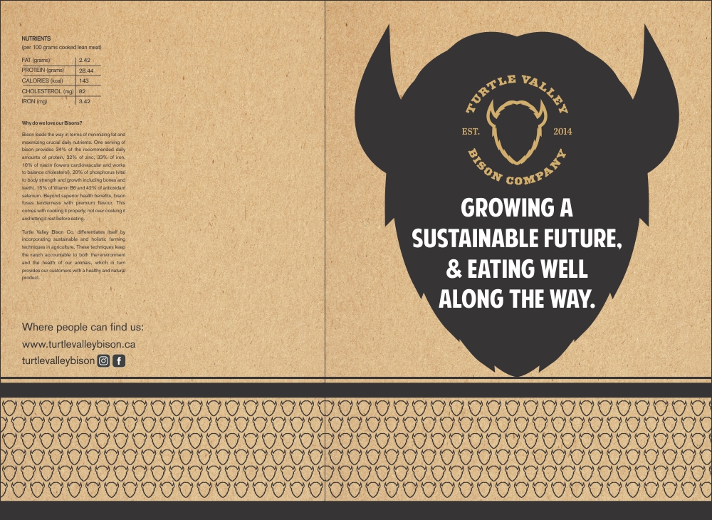Packaging Design by Ramaling Belkote for Turtle Valley Bison Company | Design #15340282