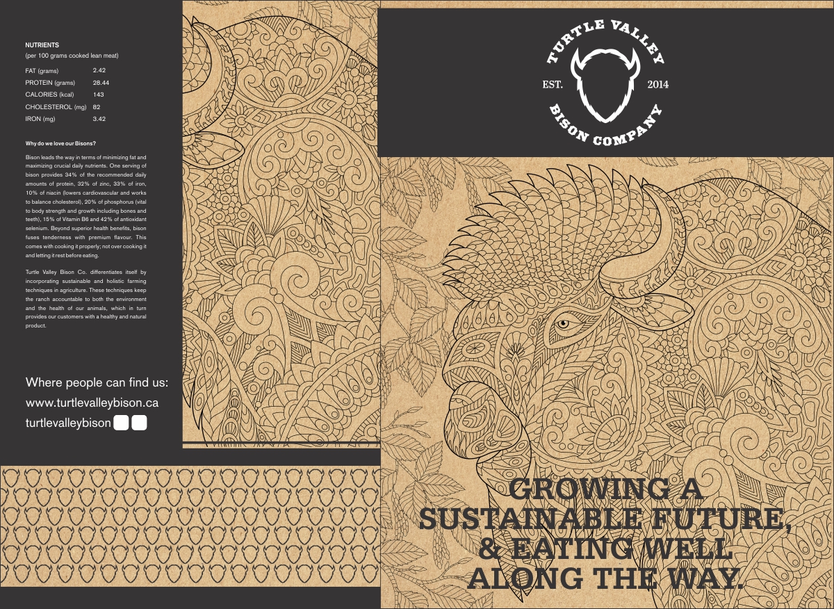 Packaging Design by Ramaling Belkote for Turtle Valley Bison Company | Design #15340299