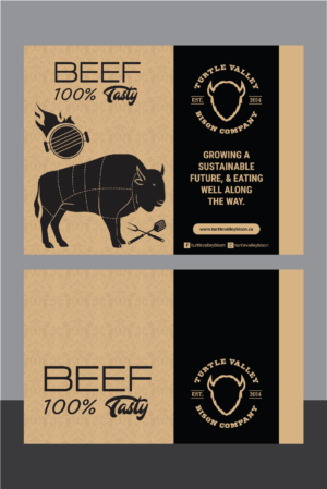 Design Emballage par Deziners Zone pour Turtle Valley Bison Company | Design : #15314248