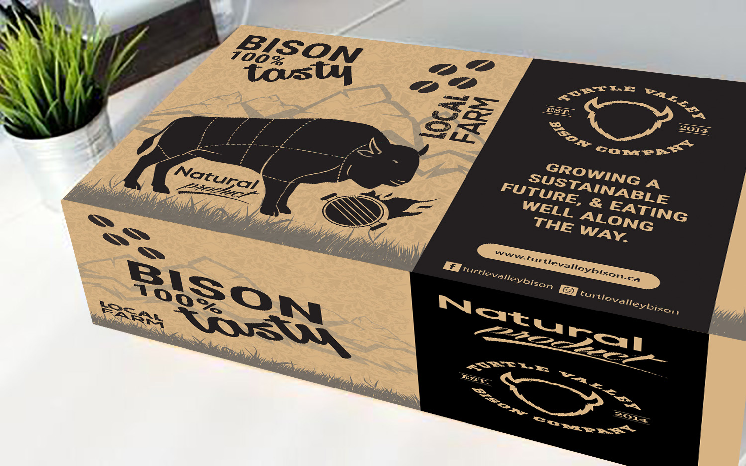 Packaging Design by Deziners Zone for Turtle Valley Bison Company | Design #15336623