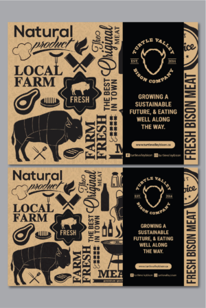 Design Emballage par Deziners Zone pour Turtle Valley Bison Company | Design : #15360747