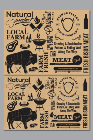 Design Emballage par Deziners Zone pour Turtle Valley Bison Company | Design : #15360748