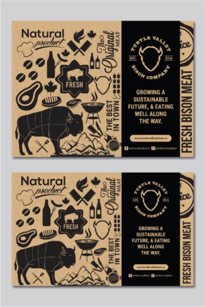 Design Emballage par Deziners Zone pour Turtle Valley Bison Company | Design : #15370977