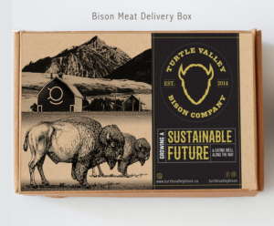 Turtle Valley Bison Meat Delivery Box | Packaging Design by SAI DESIGNS