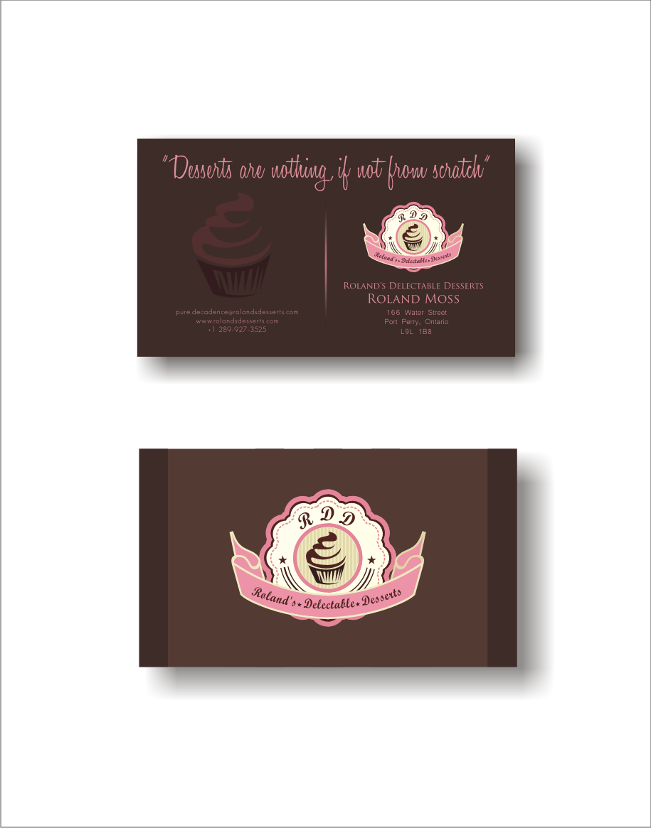 Design Graphique par Stefan Dragos pour Roland's Delectable Desserts | Design : #2640707