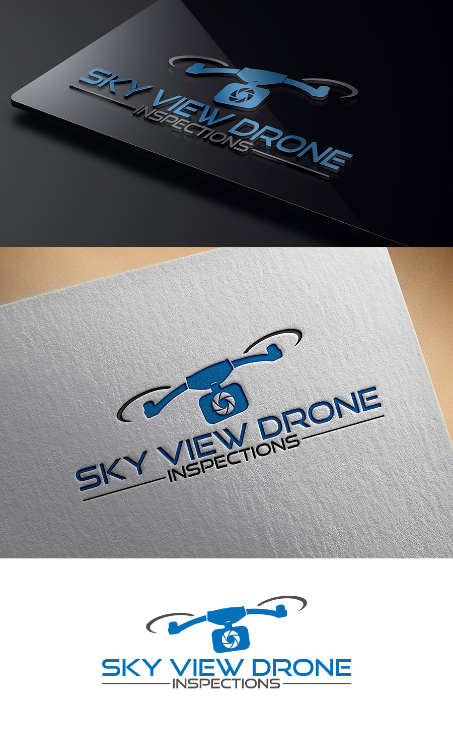 Logo Design by supercreative for Sky View Drone Inspection | Design #15441757