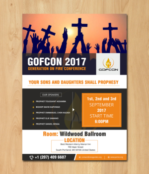 Flyer for the Generation on fire conference | Diseño de Flyer por ecorokerz