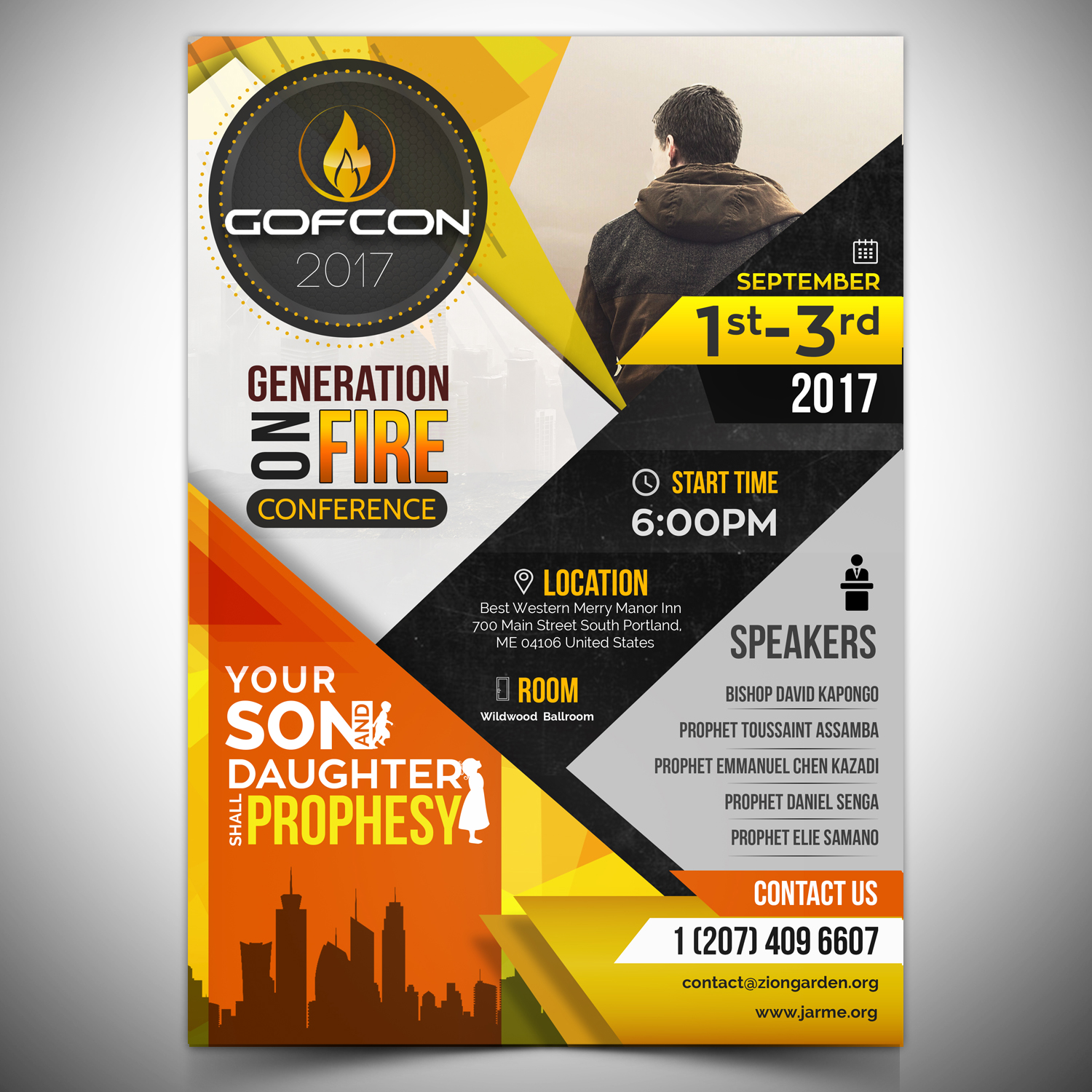 conference flyer design