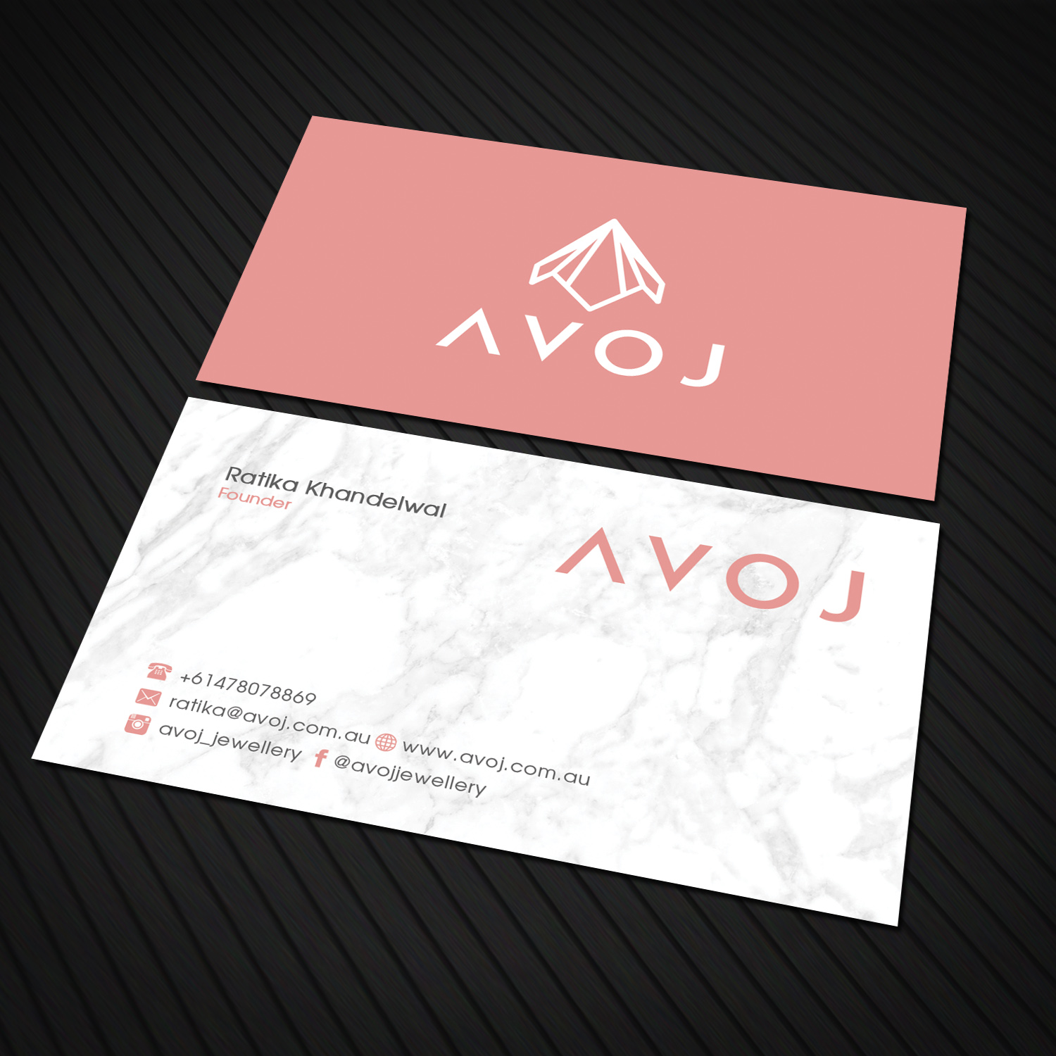 Diseño de Tarjeta de Presentación por Sandaruwan para AVOJ | Diseño #15343097