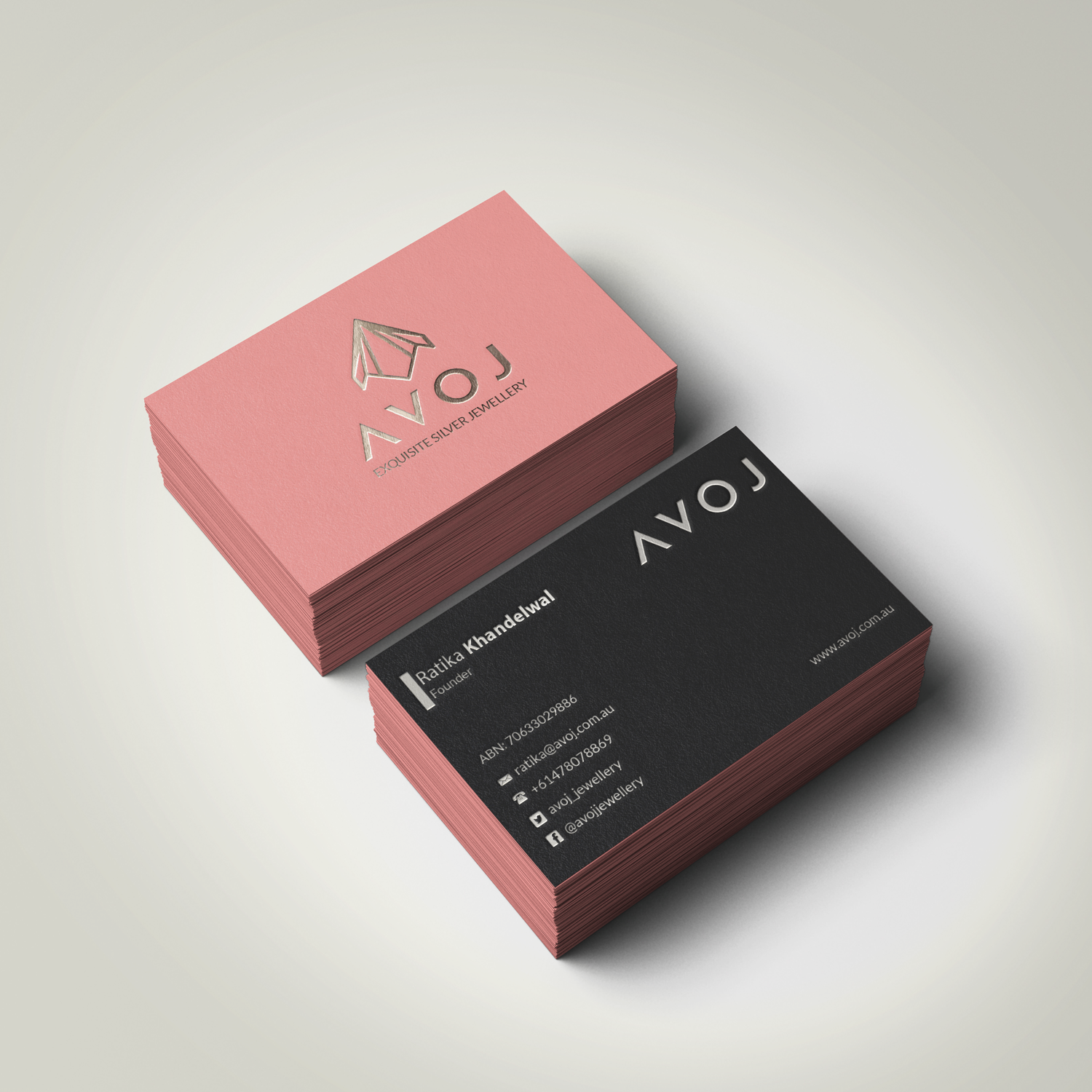 Business Card Design by Riz' for AVOJ | Design #15345914