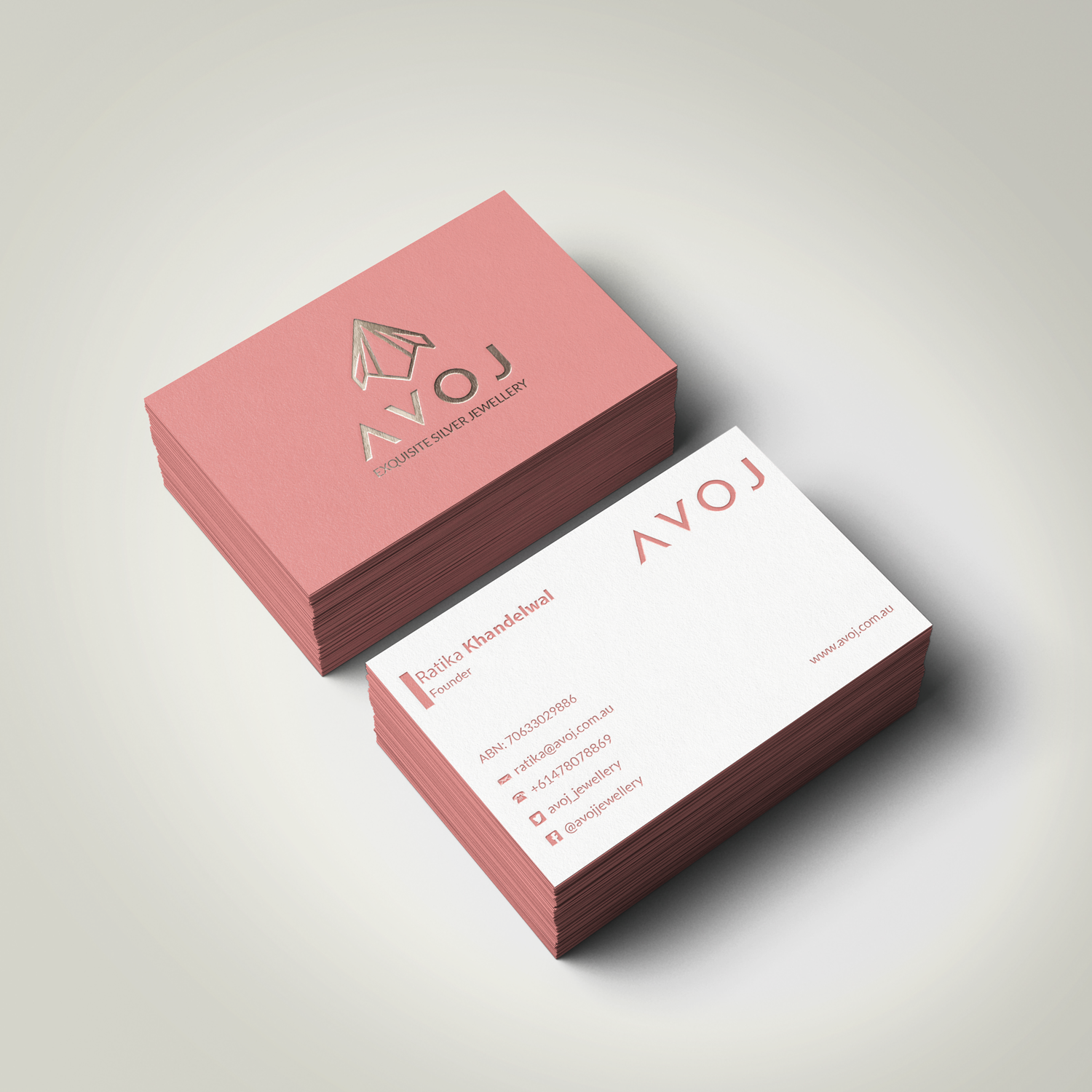 Business Card Design by Riz' for AVOJ | Design #15345948