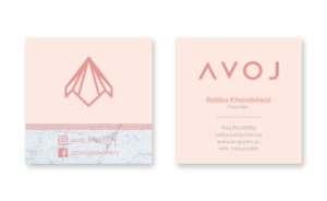 Business Card Design by JohnM. for AVOJ | Design: #15394496