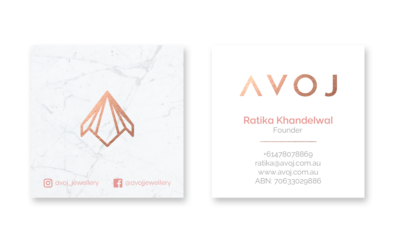 Business Card Design by JohnM. for AVOJ | Design #15444633