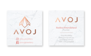 Business Card Design by JohnM. for AVOJ | Design: #15444634