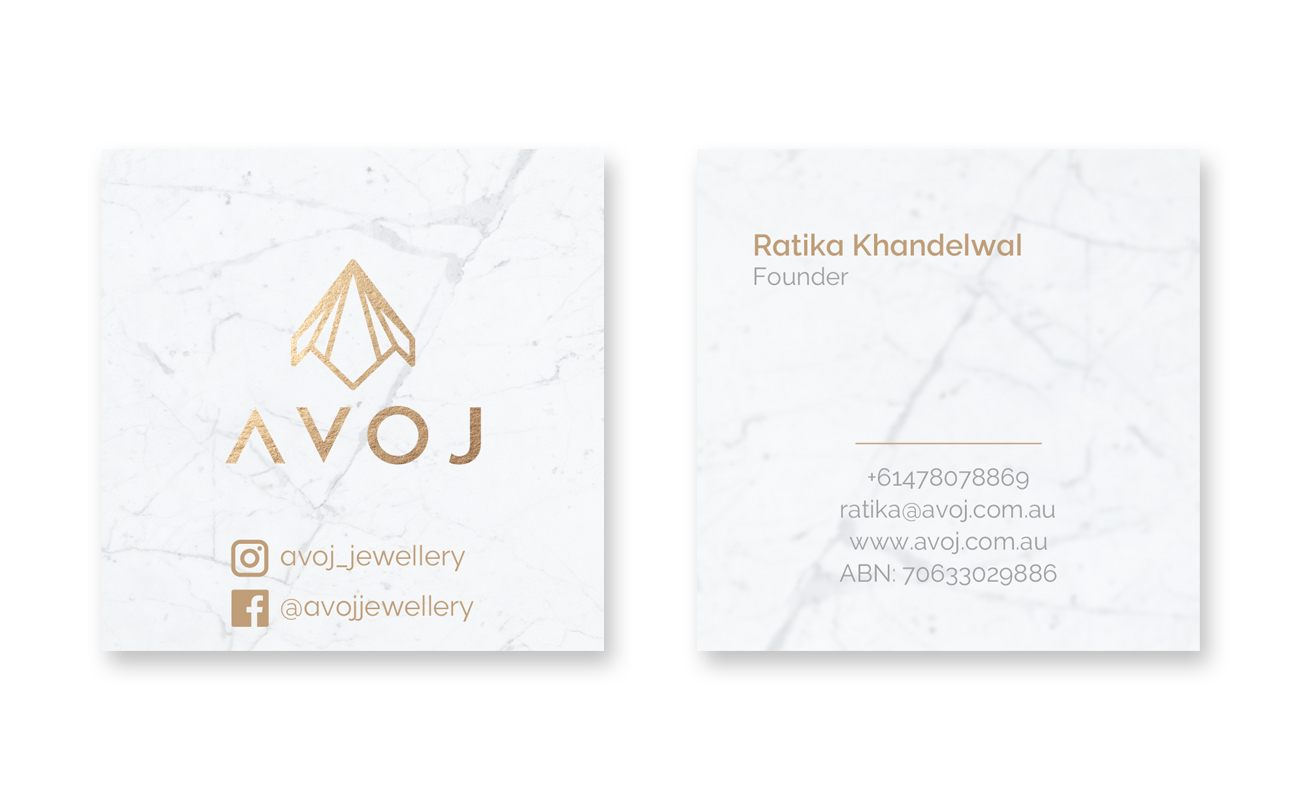 Business Card Design by JohnM. for AVOJ | Design #15447582