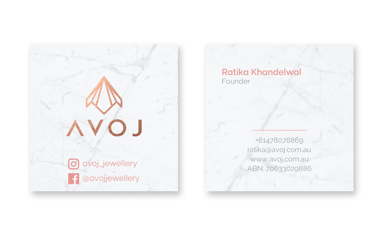 Diseño de Tarjeta de Presentación por JohnM. para AVOJ | Diseño #15447583