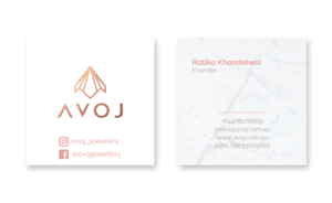 Business Card Design by JohnM. for AVOJ | Design: #15447606