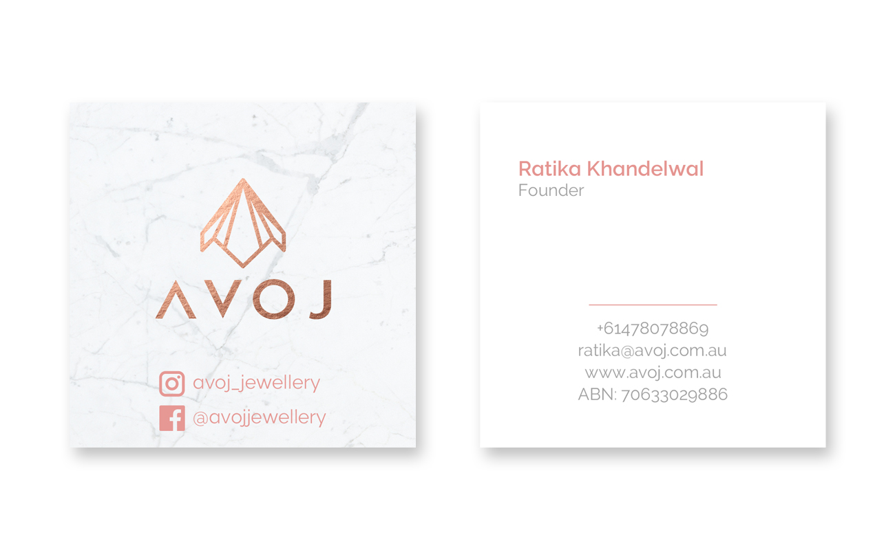 Business Card Design by JohnM. for AVOJ | Design #15447609