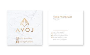 Business Card Design by JohnM. for AVOJ | Design: #15458803