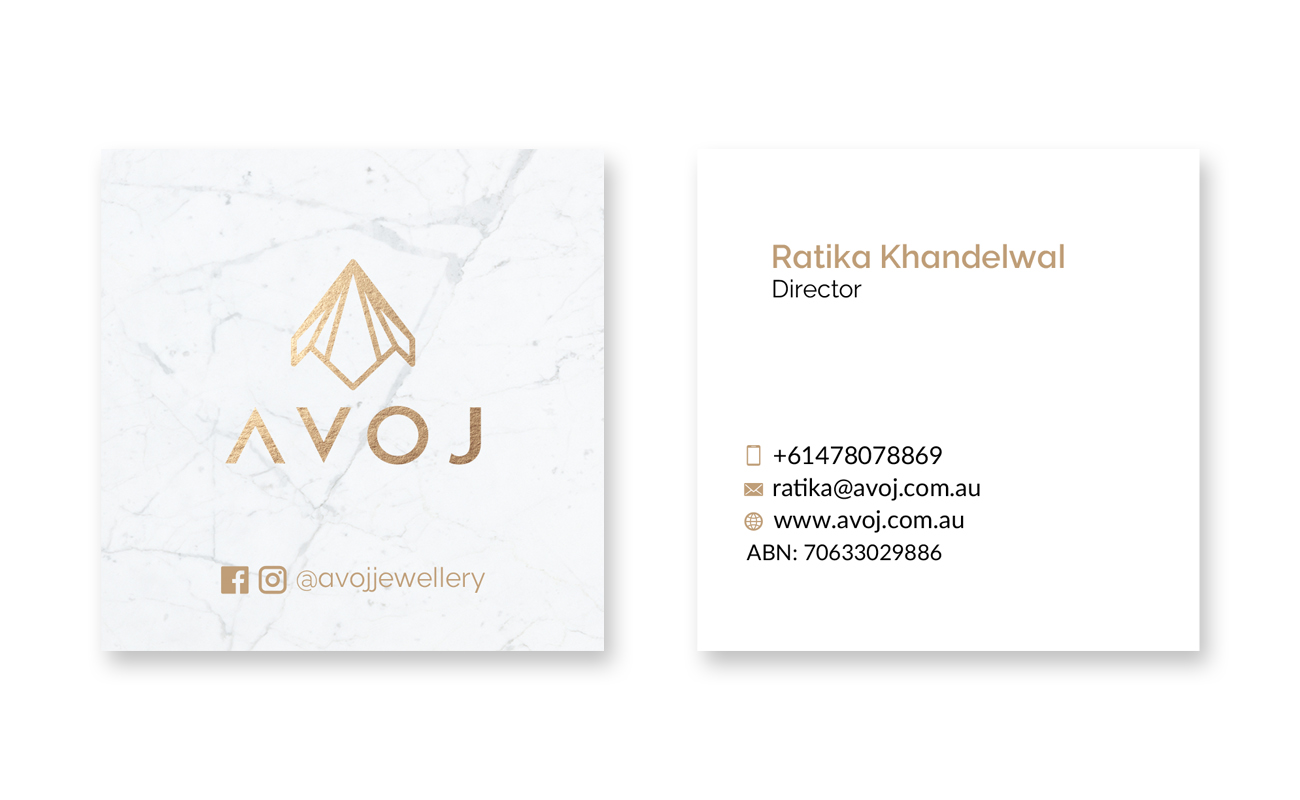 Business Card Design by JohnM. for AVOJ | Design: #15488110