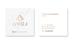 Business Card Design by JohnM. for AVOJ | Design: #15497957