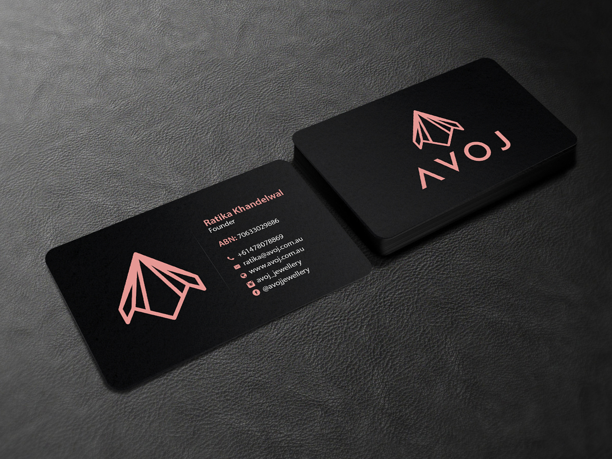 Business Card Design by Creations Box 2015 for AVOJ | Design #15368484