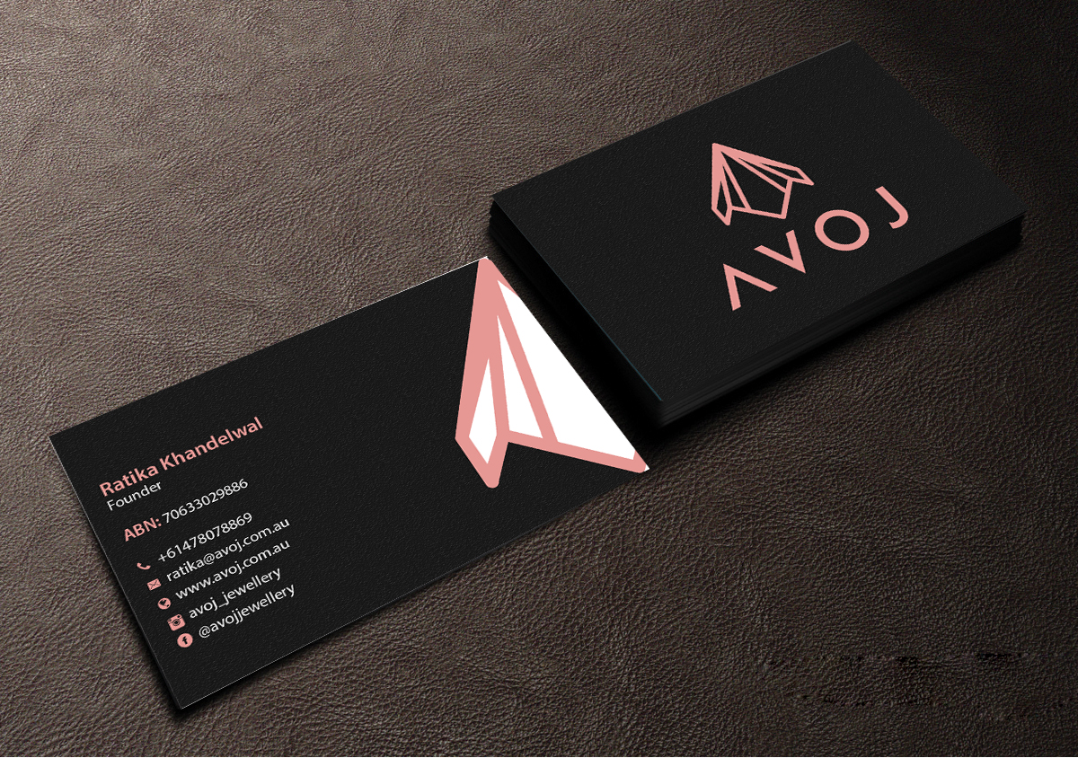 Business Card Design by Creations Box 2015 for AVOJ | Design #15368489