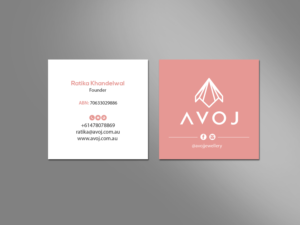 Business Card Design by Creations Box 2015 for AVOJ | Design: #15392469