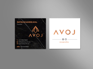 Business Card Design by Creations Box 2015 for AVOJ | Design: #15420084