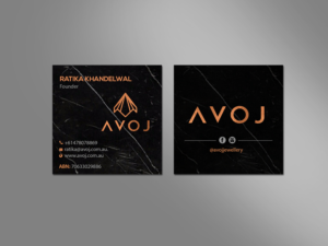 Business Card Design by Creations Box 2015 for AVOJ | Design: #15420085
