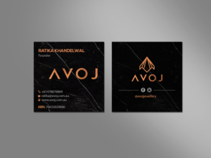 Business Card Design by Creations Box 2015 for AVOJ | Design: #15420086