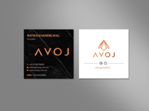Business Card Design by Creations Box 2015 for AVOJ | Design: #15420087