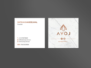 Business Card Design by Creations Box 2015 for AVOJ | Design: #15464427