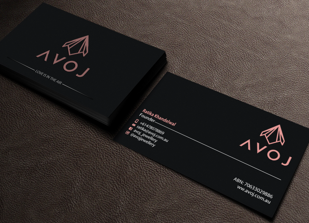 Business Card Design by Brand aid for AVOJ | Design #15377667