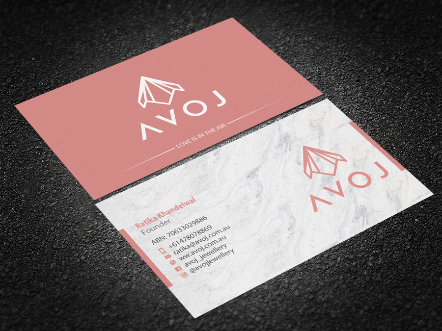 Business Card Design by Brand aid for AVOJ | Design #15377694