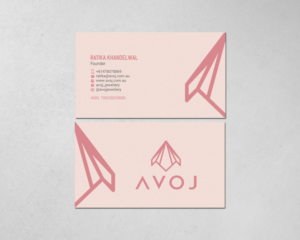 Diseño de Tarjeta de Presentación por chandrayaan.creative para AVOJ | Diseño #15363435