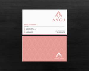 Business Card Design by chandrayaan.creative for AVOJ | Design: #15363460