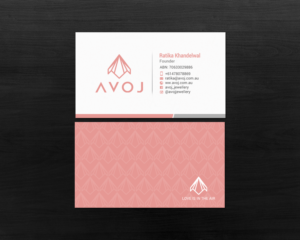 Business Card Design by chandrayaan.creative for AVOJ | Design: #15363461