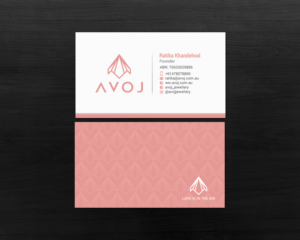 Business Card Design by chandrayaan.creative for AVOJ | Design: #15363462