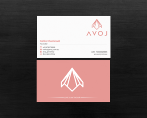 Business Card Design by chandrayaan.creative for AVOJ | Design: #15363464