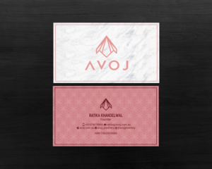 Business Card Design by chandrayaan.creative for AVOJ | Design: #15363477