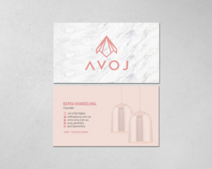 Business Card Design by chandrayaan.creative for AVOJ | Design: #15377218