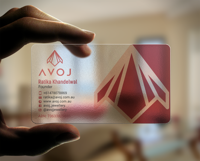 Business Card Design by chandrayaan.creative for AVOJ | Design #15377221
