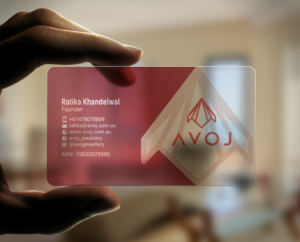 Business Card Design by chandrayaan.creative for AVOJ | Design: #15377344
