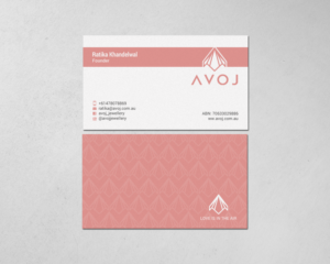 Business Card Design by chandrayaan.creative for AVOJ | Design: #15377364
