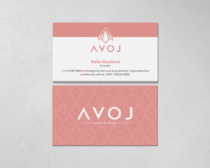 Business Card Design by chandrayaan.creative for AVOJ | Design: #15377365