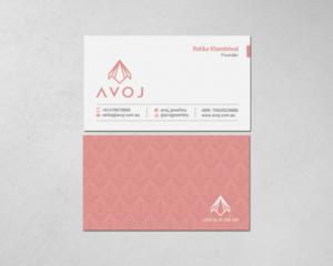 Business Card Design by chandrayaan.creative for AVOJ | Design: #15377366