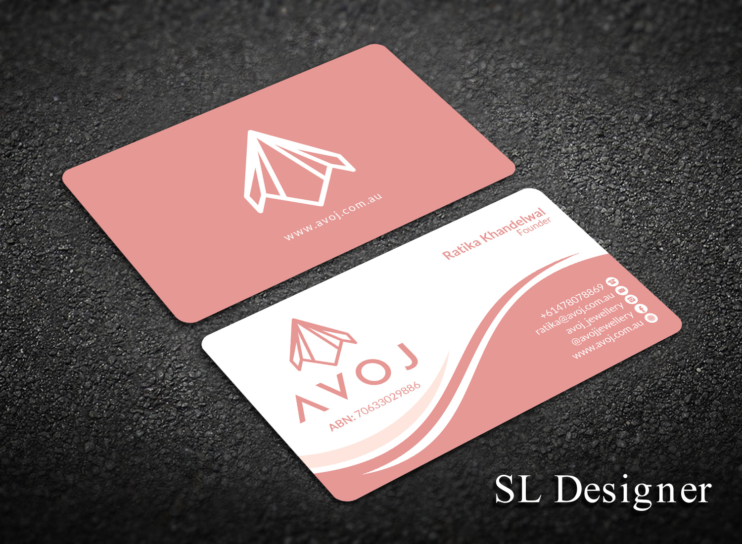 Business Card Design by SL Designer for AVOJ | Design #15343966